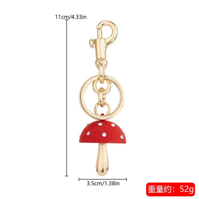 Wholesale Fashion Keychain Women's Bag Decorative Cute Mushroom Buckle