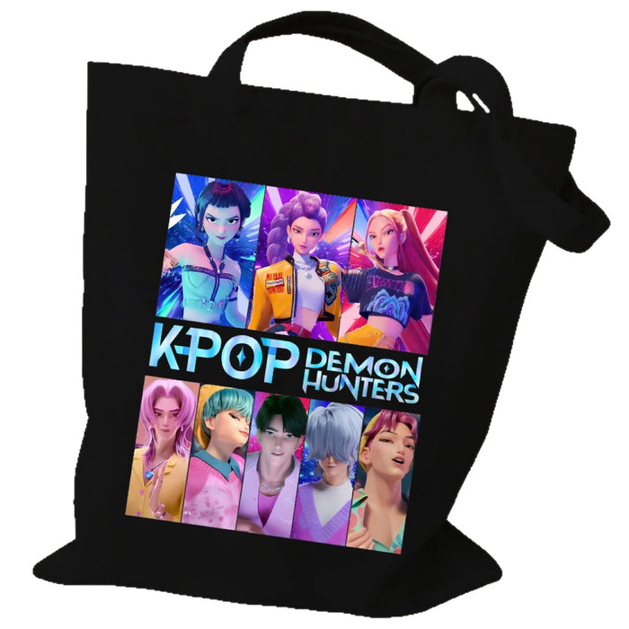 Wholesale 40cm* 34cm K-POP printed canvas large capacity handbags