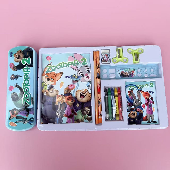 Wholesale 6 Piece Stationery Set Gift Box Kids School Supplies Boutique Resale Gift Back To School Party