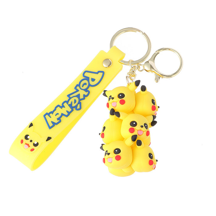 Wholesale Silicone Cartoon Doll Keychain JDC-KC-ZiX026