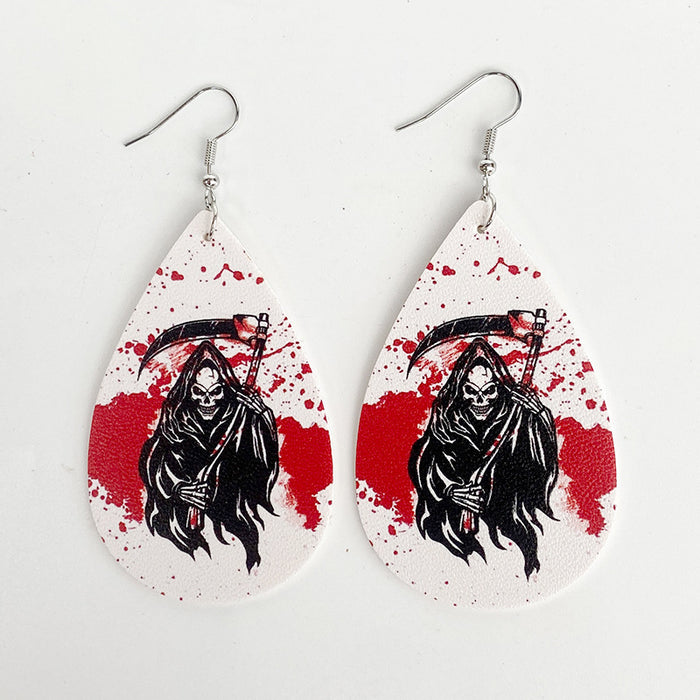 Wholesale  Earrings Horror Movie Characters Blood Exaggerated Dark Wind Holiday Gifts Cross-border New Earrings
