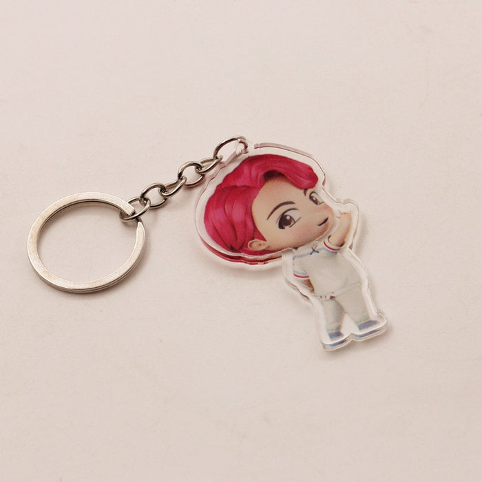 Wholesale Cartoon Frosted Acrylic Keychain JDC-KC-HanTian006