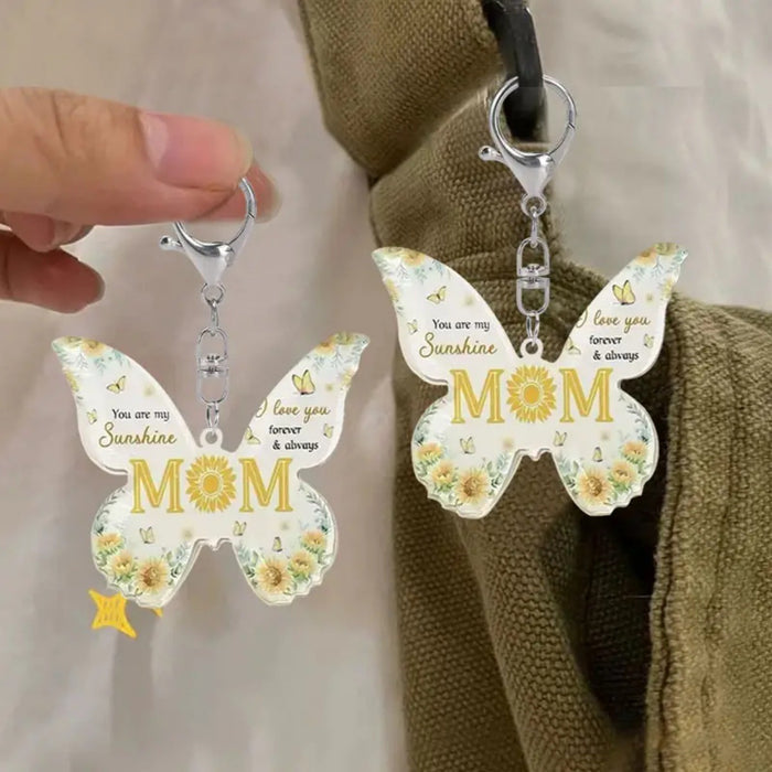 Wholesale Acrylic Butterfly Keychain JDC-KC-HuiWen015