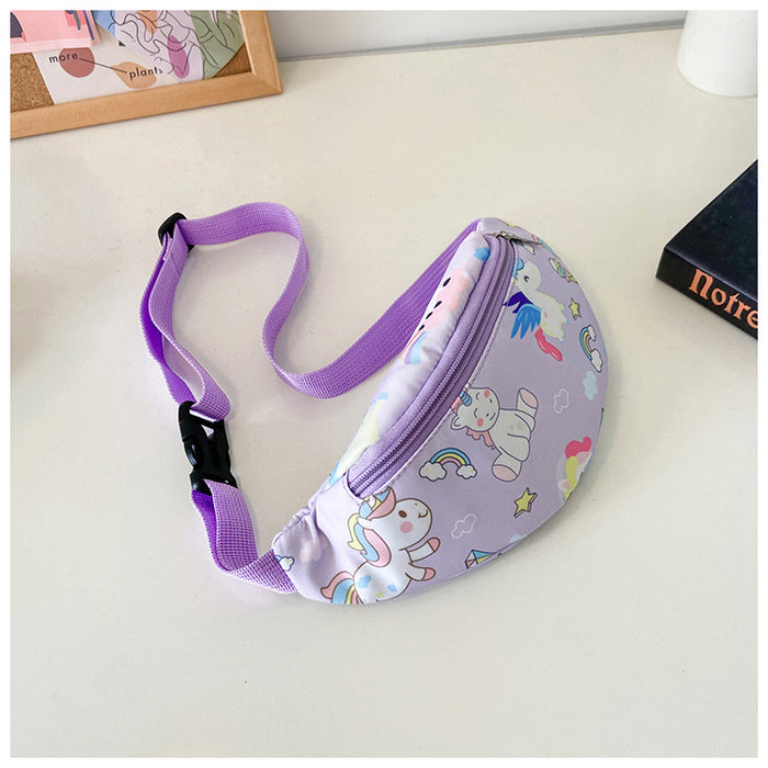 Wholesale children's waist bag cartoon dinosaur bag fashion girls coin purse chest bag