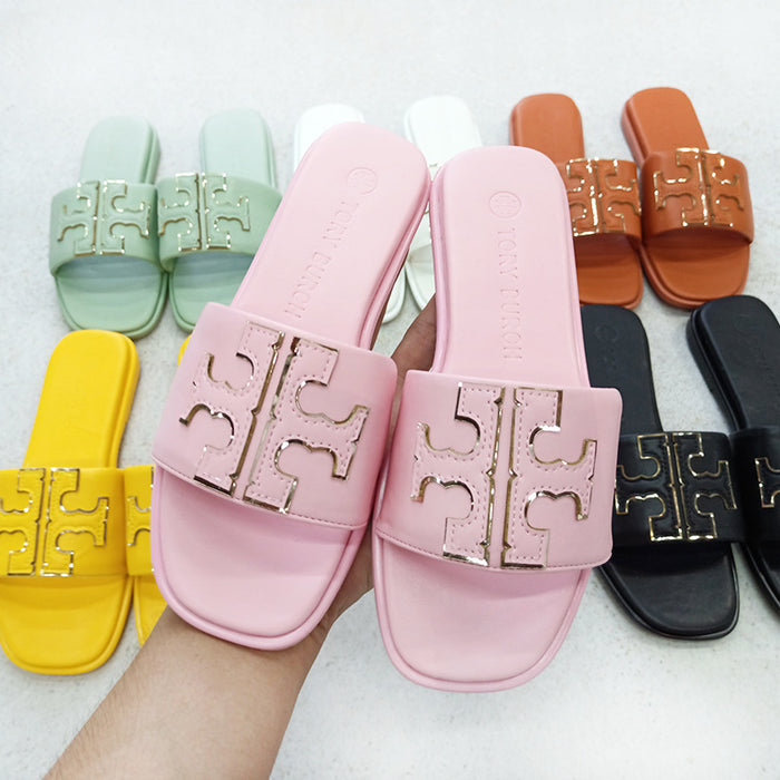 Wholesale of 2024 Summer New One Word Beach Casual Slippers JDC-SP-YaNuo002