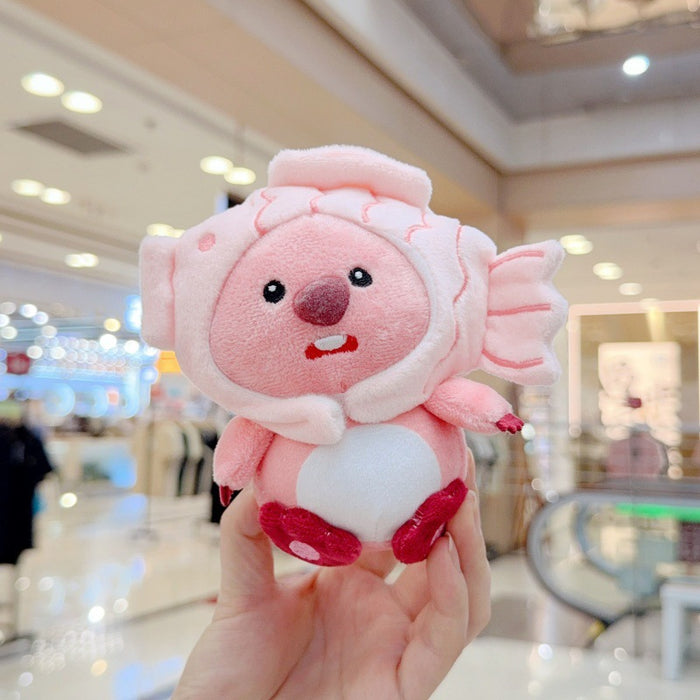 Wholesale  Cute Beaver Pendant Plush Toy Doll  Bag Pendant Keychain