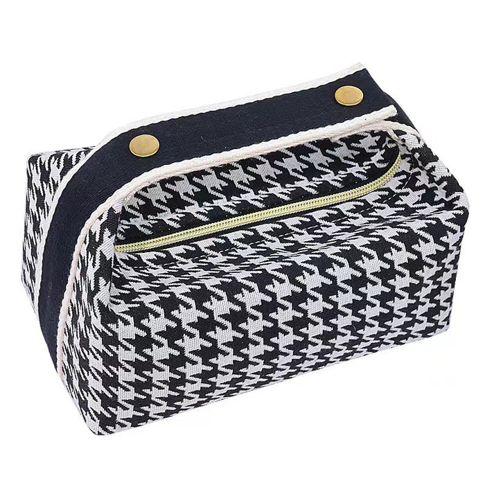 Wholesale Canvas Makeup Bag, Advanced Makeup Zipper Storage Bag, Travel Portable, Simple, Large Capacity