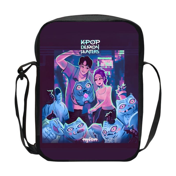Wholesale K-Pop Hunter Witch Group Children' s Casual Shoulder Bag DIY Customized Men' s and Women' s Crossbody Bag