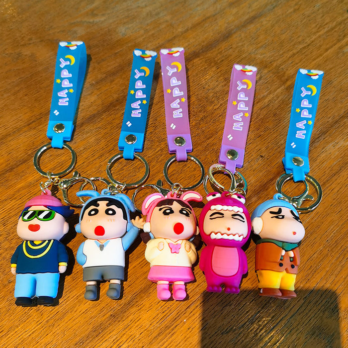 Wholesale Silicone Cartoon Doll Keychain JDC-KC-Tingm143