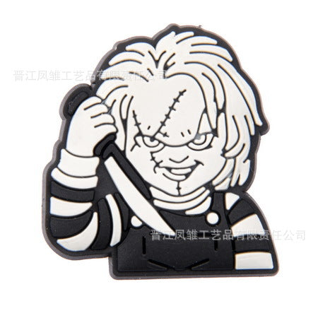 Wholesale 50pcs Horror Tarot  Series Shoes Charms Accessories Slippers Accessories Patch Decorative Shoe Buckle