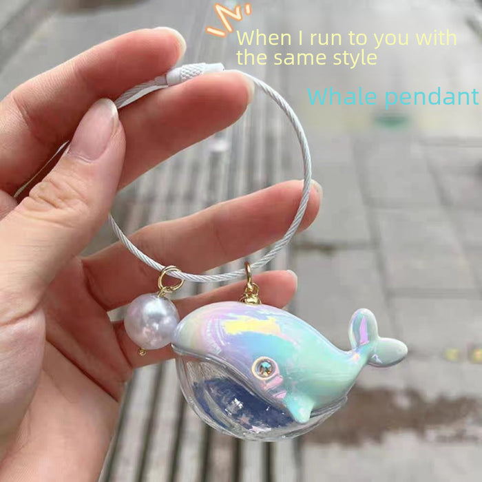 Wholesale whale pendant keychain