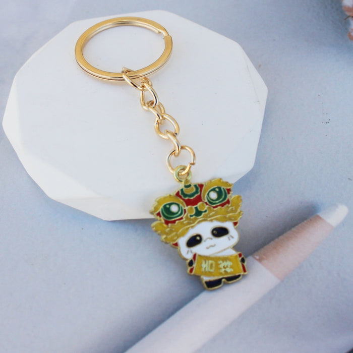 Wholesale Panda keychain  bag pendant  cartoon small gift key chain ornaments