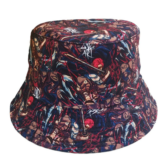 Wholesale Cartoon Print Cotton Bucket Hat JDC-FH-BoD017