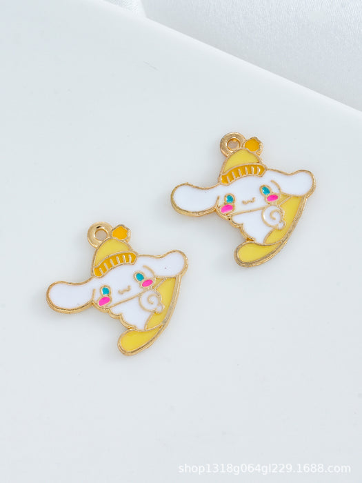 Wholesale 20 pcs Cute Cartoon DIY Alloy Oil Droplets Pendant Accessories