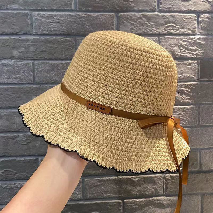 Wholesale Hat Women's Summer New Sunscreen Sun Hat Fisherman Hat Bow Sun Hat
