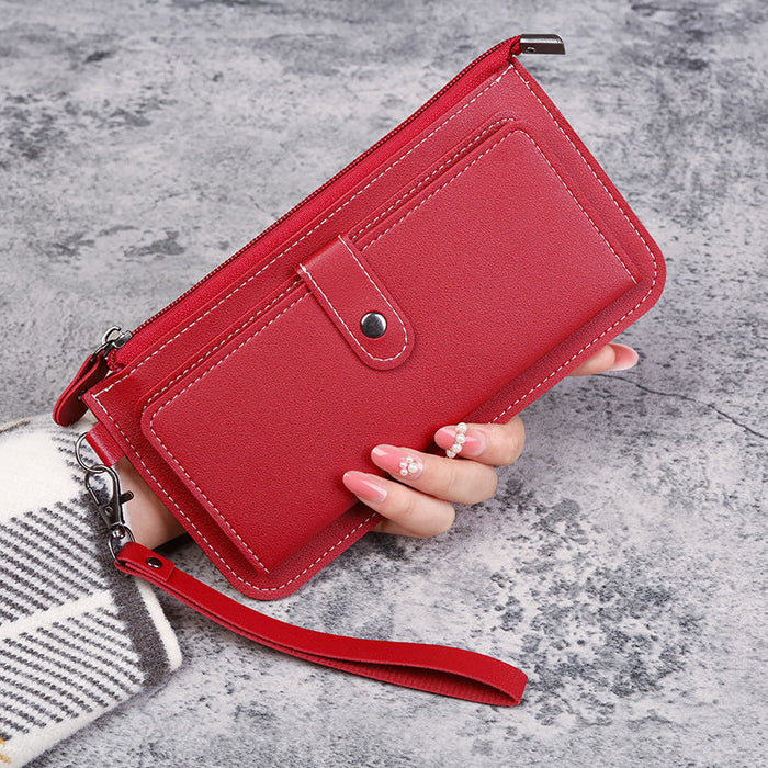Wholesale Chic Urban Simplicity PU Wallet for Women Solid Color with Coin Pocket Daily Use Accessory MOQ≥3