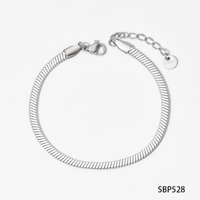 Wholesale Fashion Heart Shaped Irregular Texture Stackable Bracelet Set Stainless Steel Electroplated Women S Jewelry Accessory Everyday Wear