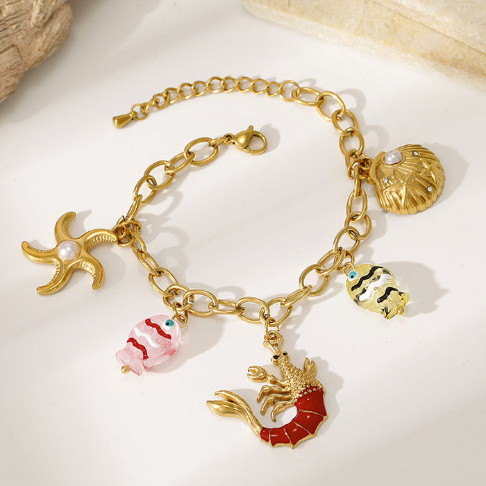 Wholesale Stainless Steel Turtle Design Bohemian Layered Bracelet