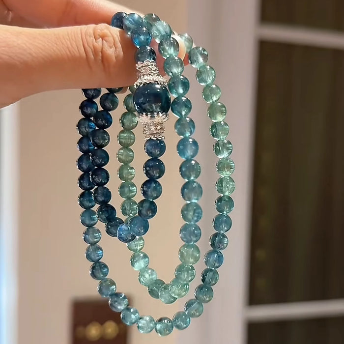 Wholesale Stacked Hand String Round Bead Zirconia Elastic Rope Versatile High Beauty Clavicle Chain