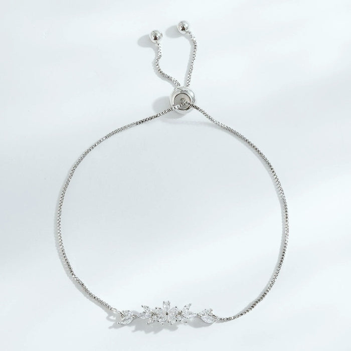 Wholesale Fashionable and trendy zircon bracelet with a light luxury temperament and a high-end feel. Zircon jewelry