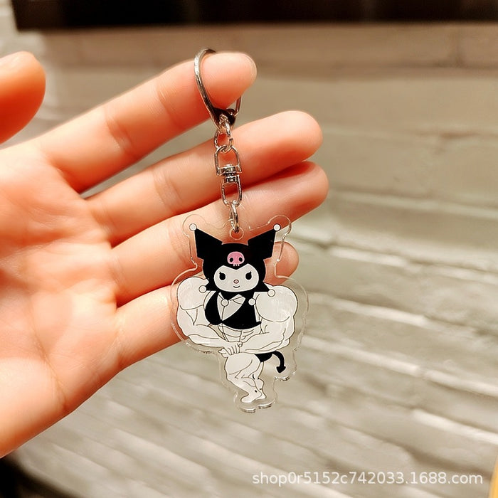 Wholesale Acrylic Keychain Cartoon Cute  Accessories Pendant Small Gift