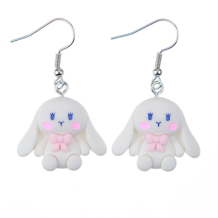 Wholesale Earrings Resin Fun Cute Cartoon Animals (S) JDC-ES-niqing009