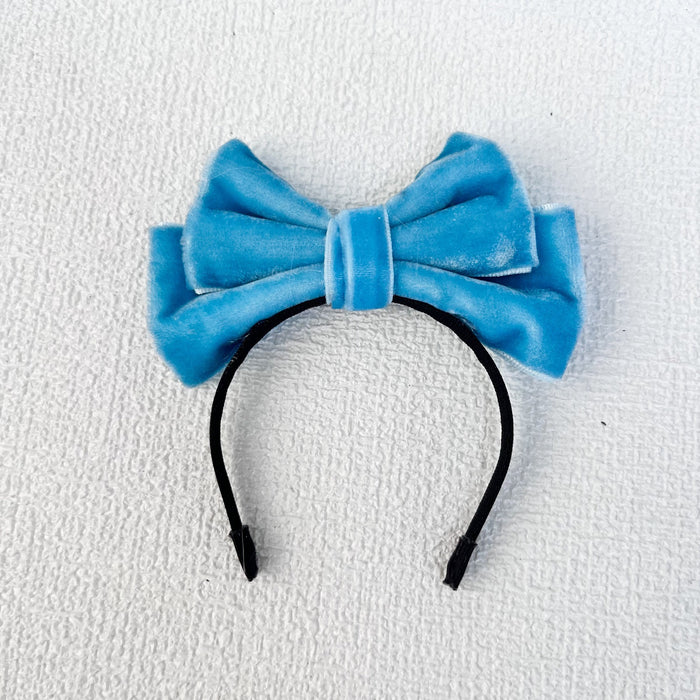 Wholesale Doll clothes sit party cloth cloth clothes accessories velvet bow hairband
