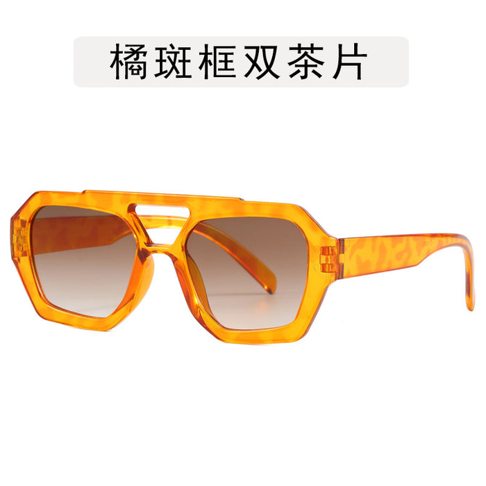 Wholesale Irregular contrasting sunglasses, retro sunglasses, personalized glasses