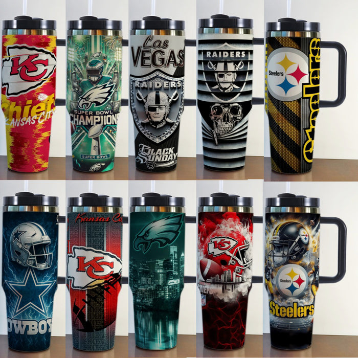 Wholesale Popular 40oz Car Cup Sf New Ice Cup Nfl American Football League Kc Thermos Cup