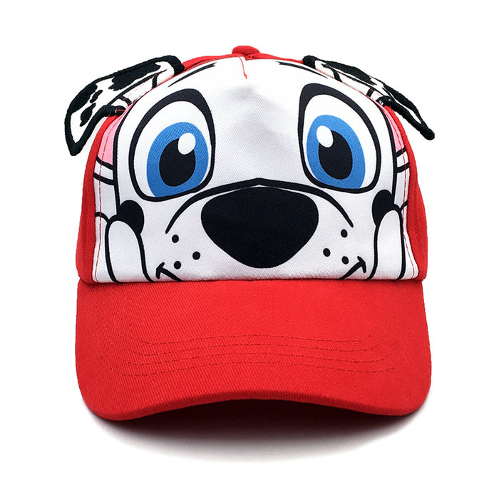 Wholesale Children' s Spring/ Summer Sunshade Cartoon Baseball Cap with Cute 3D Dog