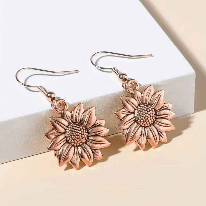 Wholesale sunflower high-grade elegant earrings new