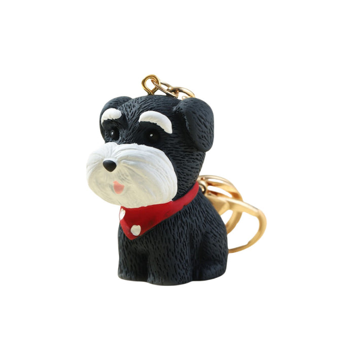 Wholesale 3D Cute Cartoon Puppy Resin Keychain JDC-KC-RongRui048