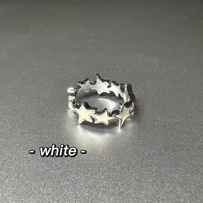 Wholesale Multi colored finger ring with simple and versatile options