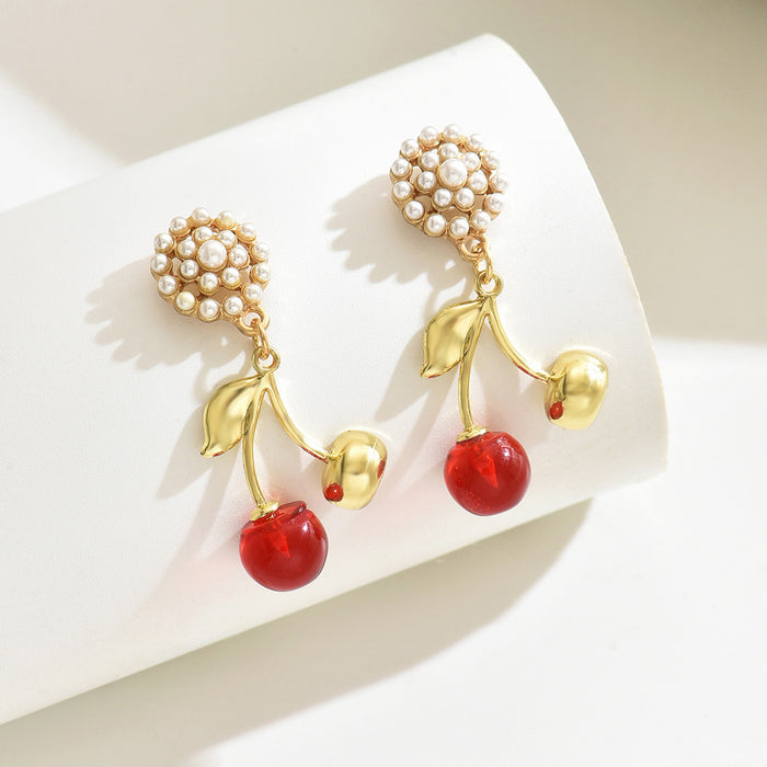 Wholesale Fashionable earrings with imitation pearl earrings, fashionable and simple earrings