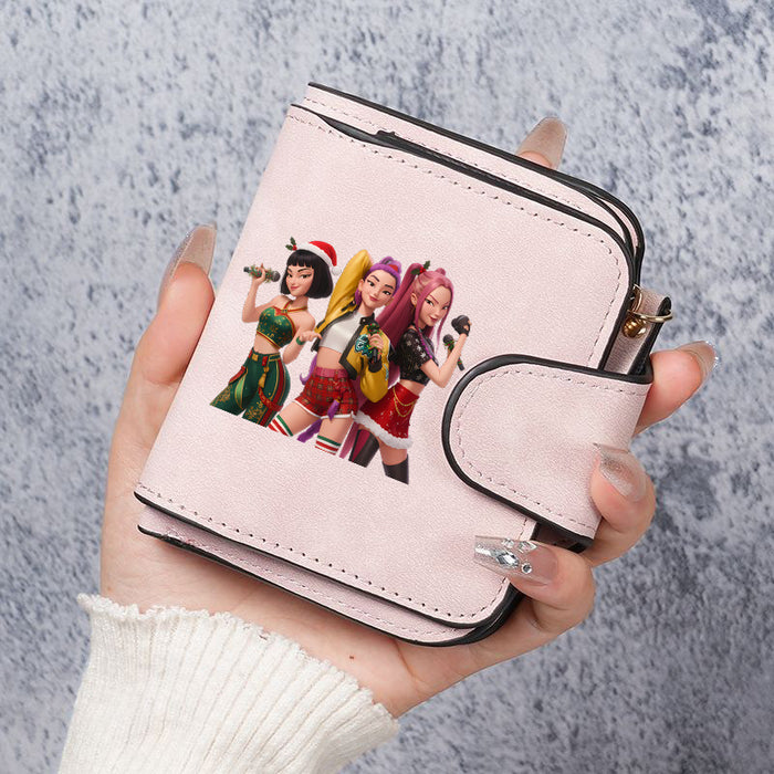 Wholesale PU Kpop Devil Hunter Wallet For Women Cute Multi Function Coin Card Holder Casual Everyday Use