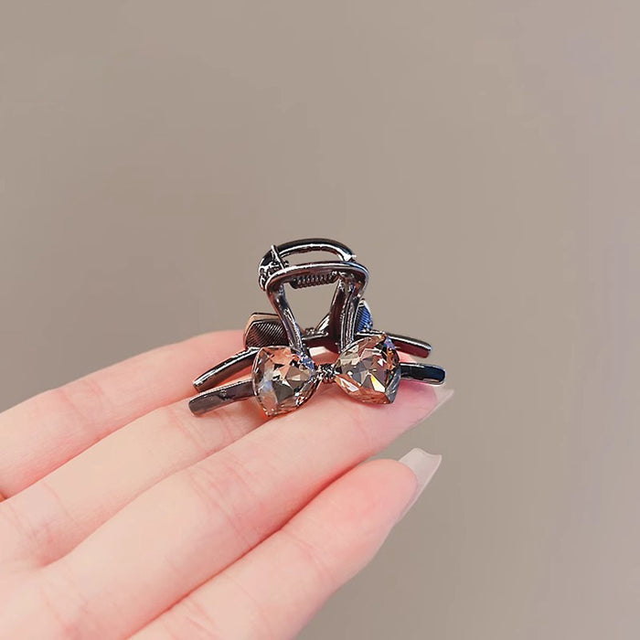 Wholesale bow rhinestone small gripper side Princess clip headdress