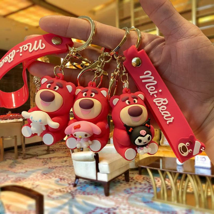 Wholesale Cartoon Doll Silicone Keychain JDC-KC-MingT276