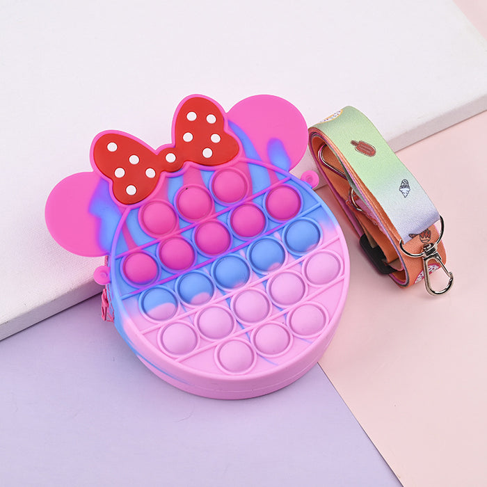 Wholesale Silicone Children' s Crossbody Storage Bag