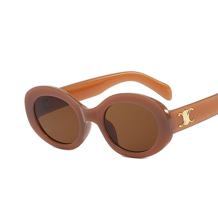 Wholesale Oval Anti-UV PC Sunglasses JDC-SG-XIa090