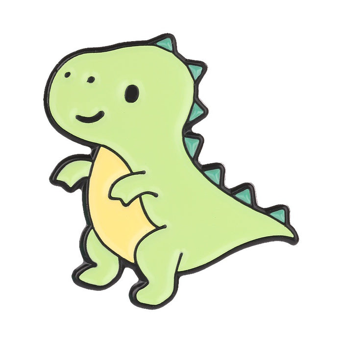 Wholesale Cute Dinosaur Enamel Brooch Pin Fashion Animal Badge For Backpack Bag Charm Boutique Gift Accessory