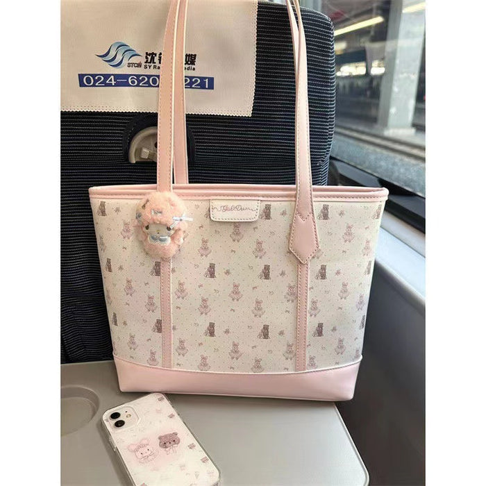 Wholesale Tote bag, large capacity cute tote bag, class commuting shoulder bag
