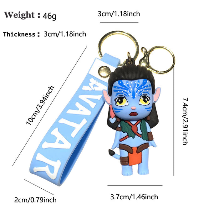 Wholesale Cartoon 3D Silicone Doll Couple Keychains