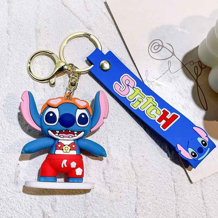 Wholesale cute doll  soft rubber pvc car key chain