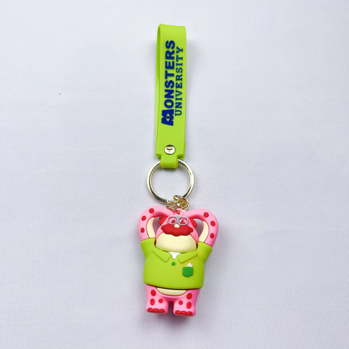 Wholesale Cartoon One-eyed Keychain Pendant Cute Keychain Silicone Doll Monsters University Series Pendant JDC-KC-YaEn004