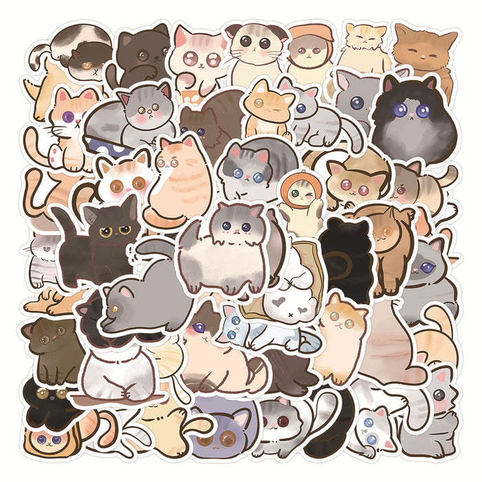 Wholesale 60pieces new animal ink cat graffiti stickers