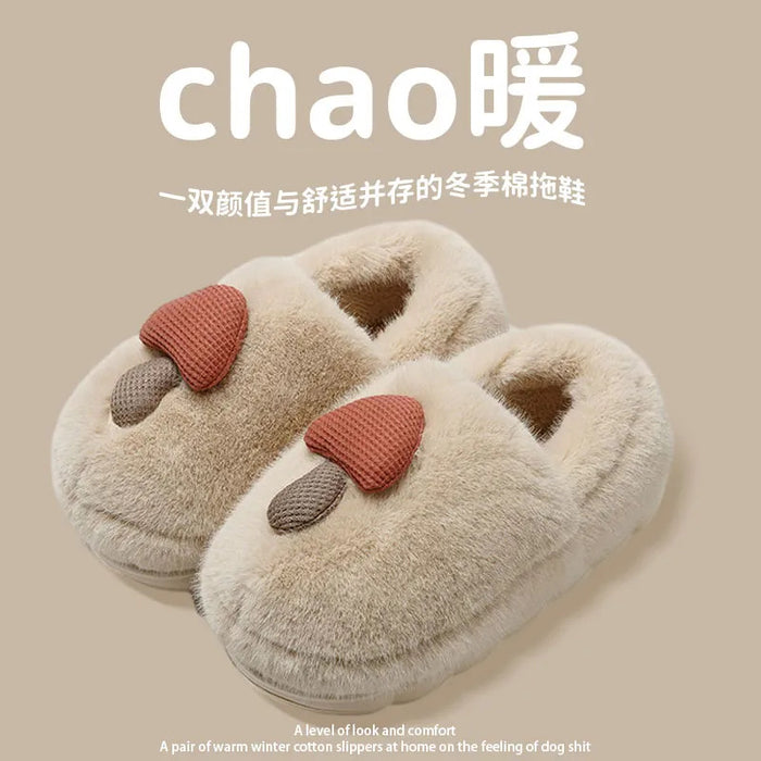 Wholesale  Cotton Slippers Couple  Warm Indoor Home Soft Flat Shoes for Women