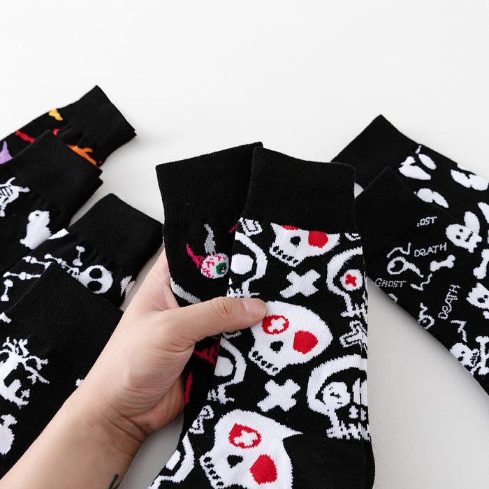 Wholesale Halloween New cross-border men' s socks plus size cotton socks  socks Thanksgiving women' s foreign trade stockings