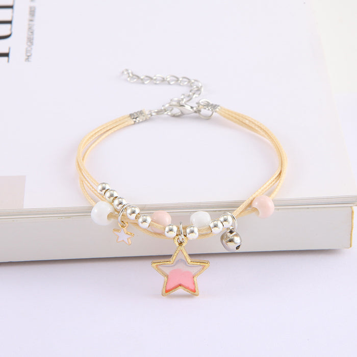 Wholesale Handmade star alloy butterfly bracelet women' s cool style couple bracelet jewelry