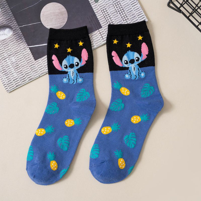 Wholesale Cotton Cartoon Middle Tube Socks JDC-SK-Lanh001