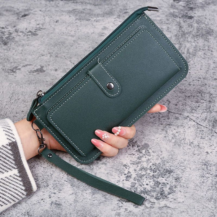 Wholesale Chic Urban Simplicity PU Wallet for Women Solid Color with Coin Pocket Daily Use Accessory MOQ≥3